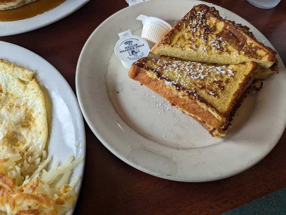 2 Eggs Bacon and Sausage and French Toast
