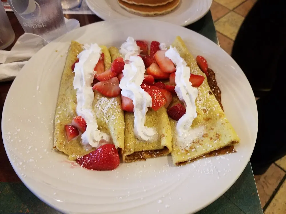 Chef's Mascarpone Cheese Crepes with Strawberries