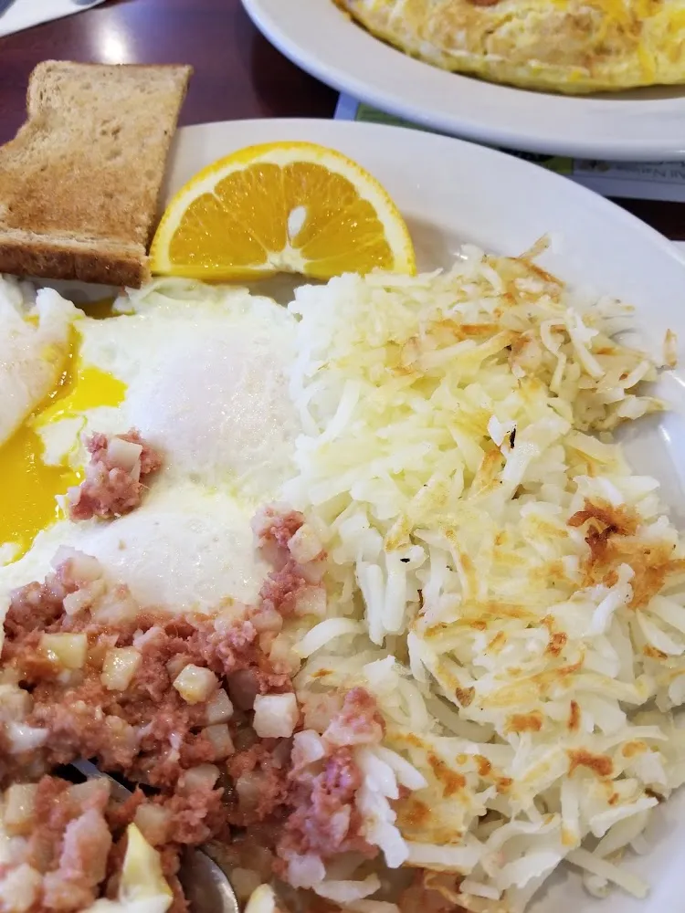 Eggs with Hash Browns Biscuits and Gravy